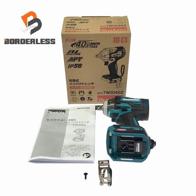 ☆未使用品☆makita マキタ 40Vmax 充電式インパクトレンチ TW004GZ コードレス バッテリー式 ボルト ナット締め付け 電動工具132470