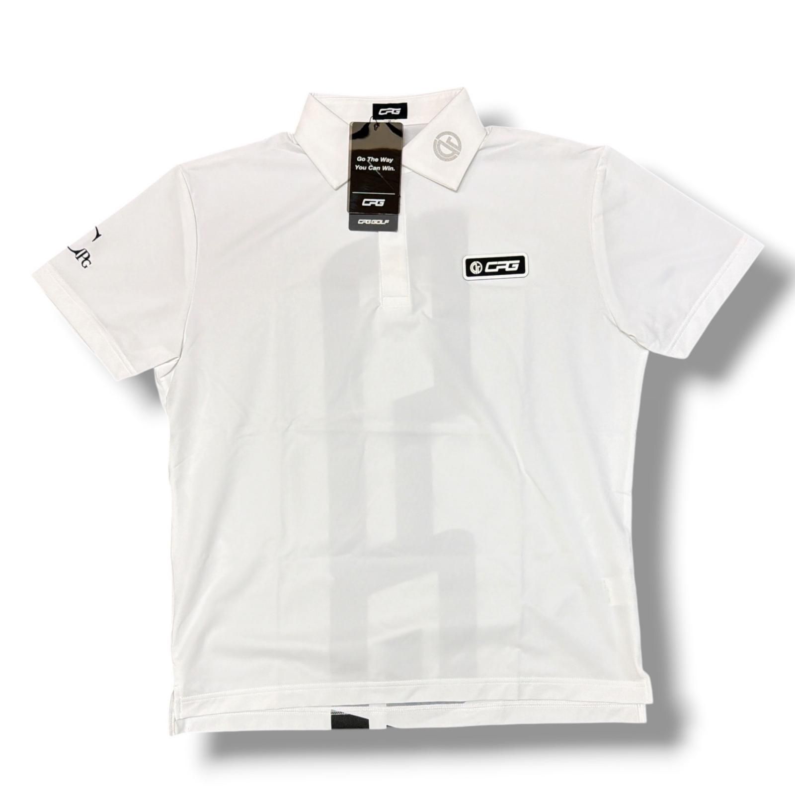 参考上代19800円 未使用 CPG GOLF ポロシャツ プリントロゴ シーピー
