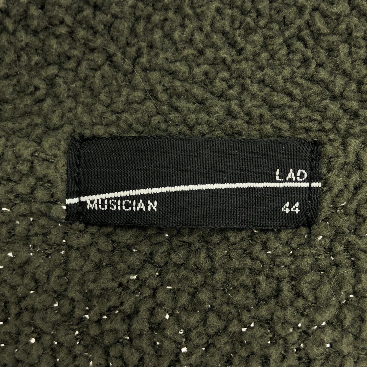 LAD MUSICIAN ラッドミュージシャン 23SS BIG LOGO KNIT CARDIGAN ビッグロゴカーディガン 2123-022 カーキ 44 LAD MUSICIAN ラッドミュージシャン 23SS BIG LOGO KNIT CARDIGAN