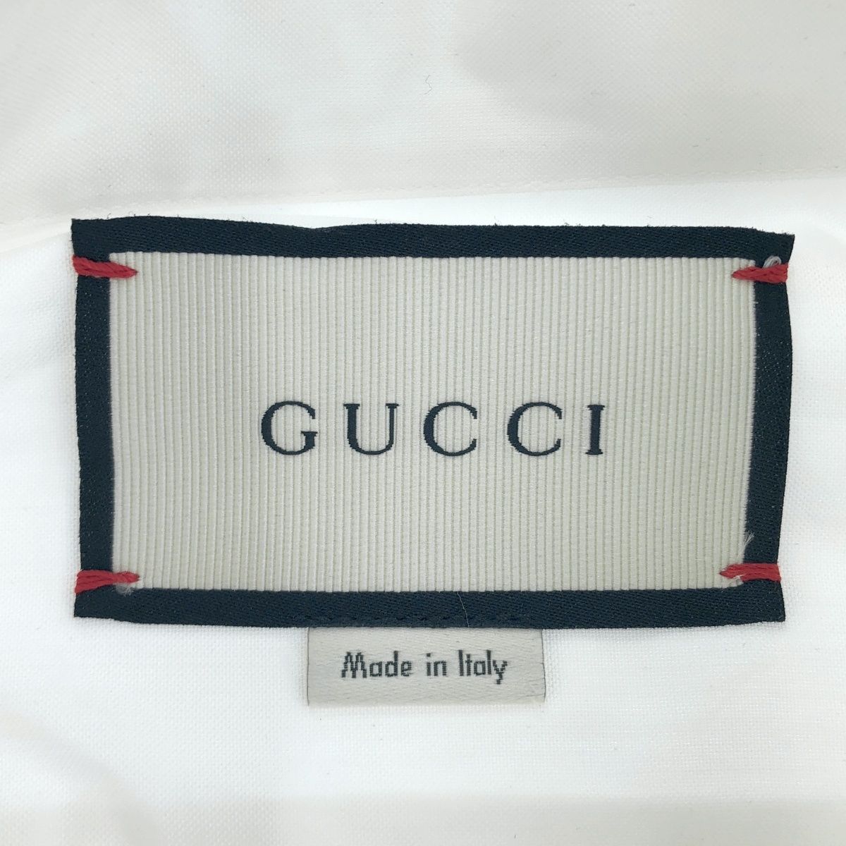 GUCCI グッチ スタンドカラーチャイナボタンシャツ 468718 ホワイト 38