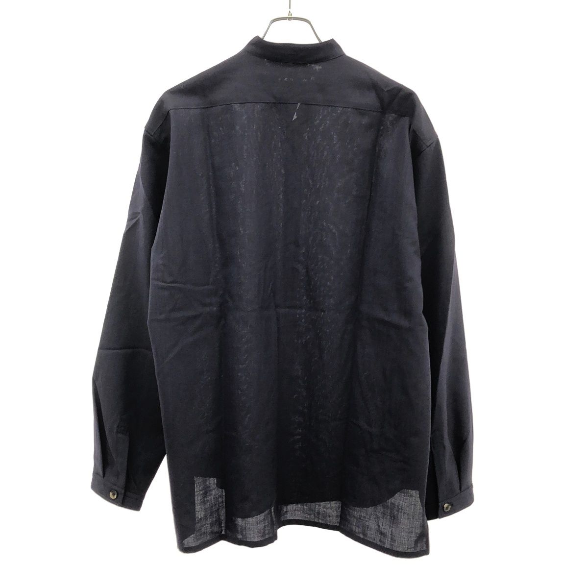 The CLASIK ザ クラシック 22SS MINIMAL COLLARLESS SHIRT DORMEUIL
