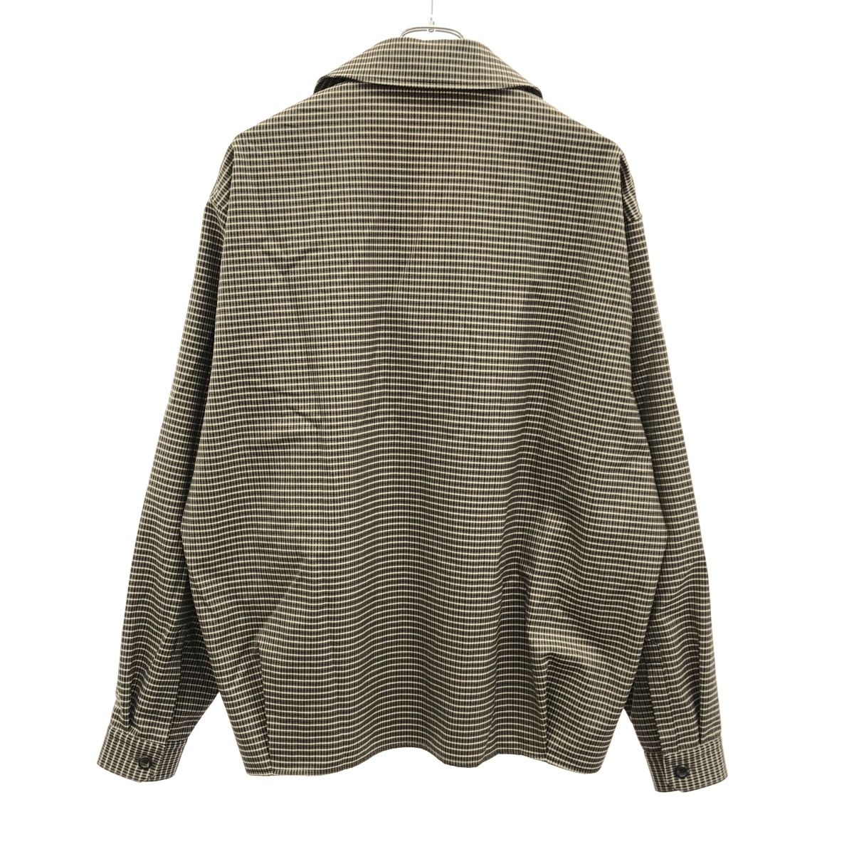 THE RERACS ザ リラクス 25SS CHECK OPEN COLLAR SHIRT チェックオープンカラーシャツ 25SS-REBL-472-2-J ベージュ系 48 THE RERACS ザ リラクス 25SS CHECK OPEN COLLAR SHIRT チェック