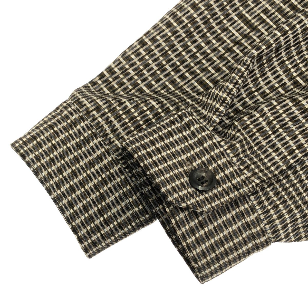 THE RERACS ザ リラクス 25SS CHECK OPEN COLLAR SHIRT チェック