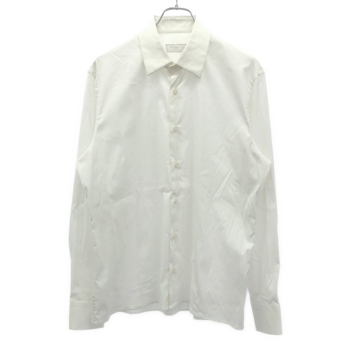 PRADA プラダ ストレッチロングスリーブシャツ UCM608 ホワイト 40