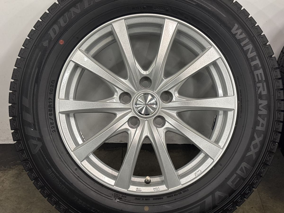 美品 バリ溝】ラブリオン 17in 7J +39 PCD114.3 ダンロップ ウィンター 