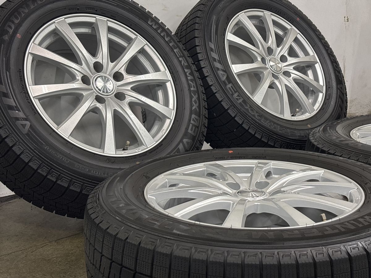美品 バリ溝】ラブリオン 17in 7J +39 PCD114.3 ダンロップ ウィンター 