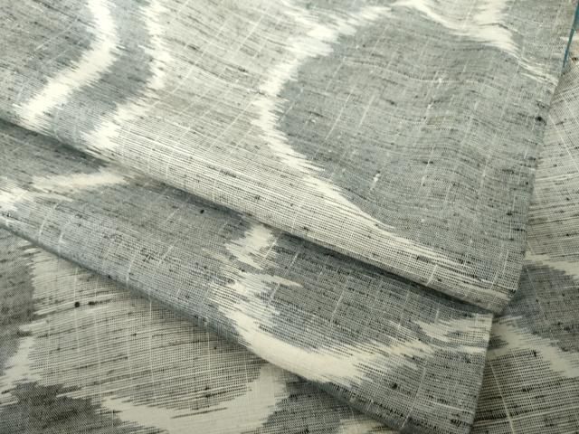平和屋着物●上質な紬　幾何学文様　正絹　逸品　未使用　AABJ6758ck