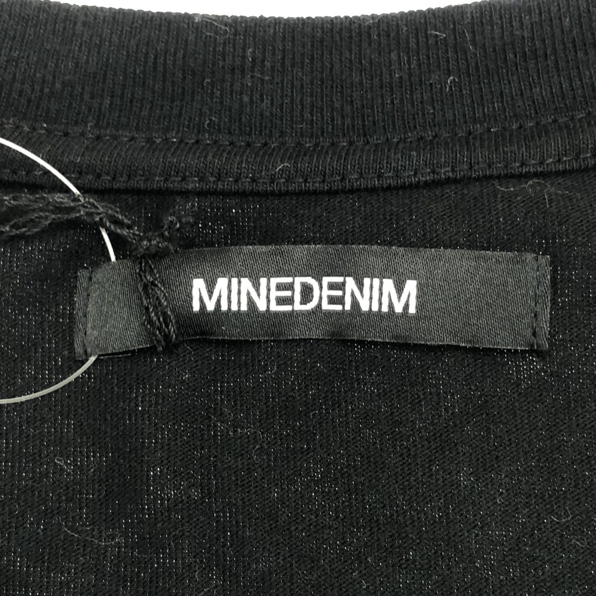MINEDENIM×M&M マインデニム×エムアンドエム Star Embroidery Pocket Tee スターエンブロイダリーポケットTシャツ MND-MM41-99-XL2 ブラック XL