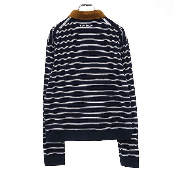  wales bonner ポロシャツ Wales Bonner ウェールズ ボナー 25AW Refect Polo Shirt ボーダー