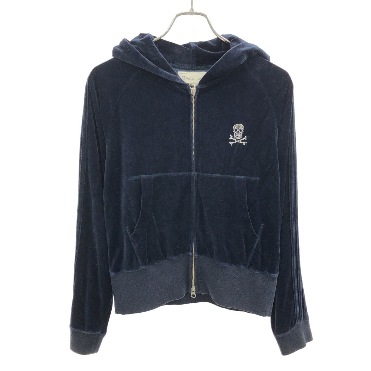DON ED HARDY ベロア パーカー ジップアップパーカー スカル y2k DON