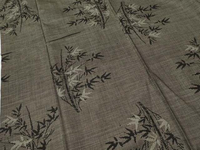 平和屋着物●本場大島紬　7マルキ　草木文　正絹　逸品　CABI2157yc