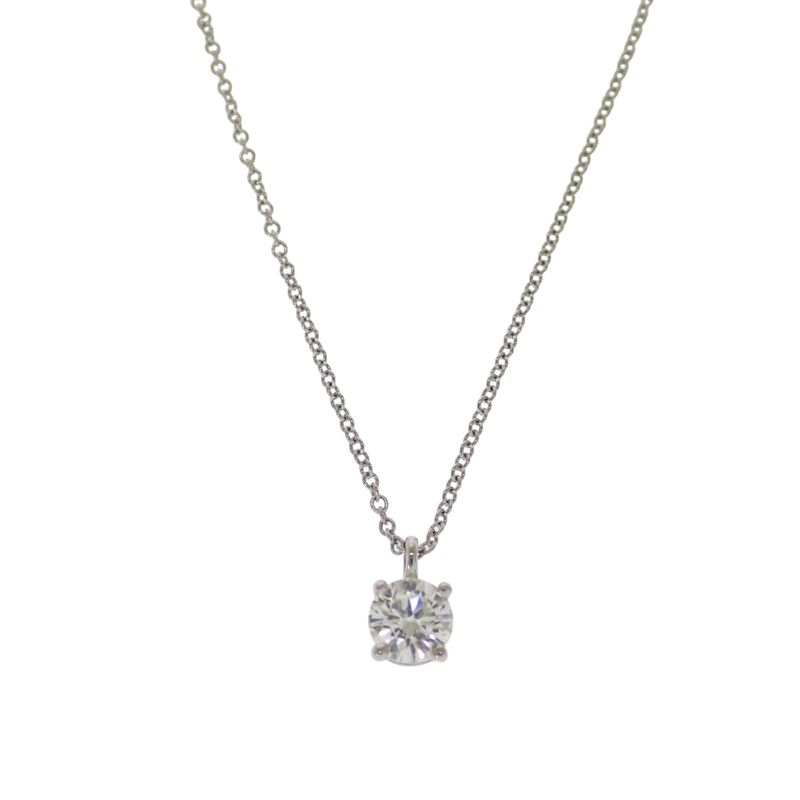 ティファニー TIFFANY&Co. ソリティア 1PD ネックレス 42cm Pt950