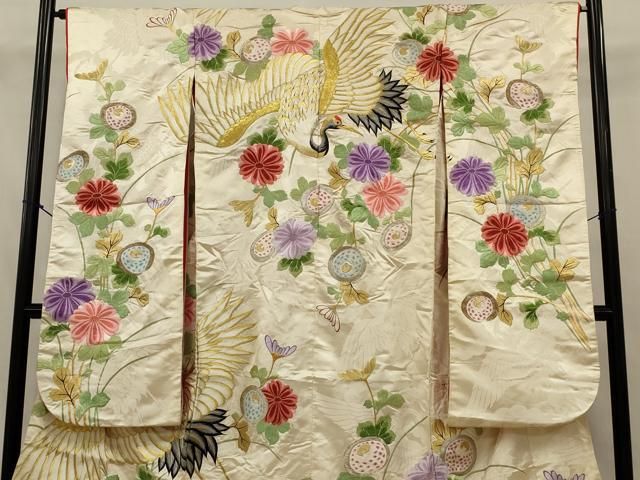 平和屋本店○色打掛 和装 婚礼 結婚式 花嫁 神社挙式 総刺繍 飛鶴梅松