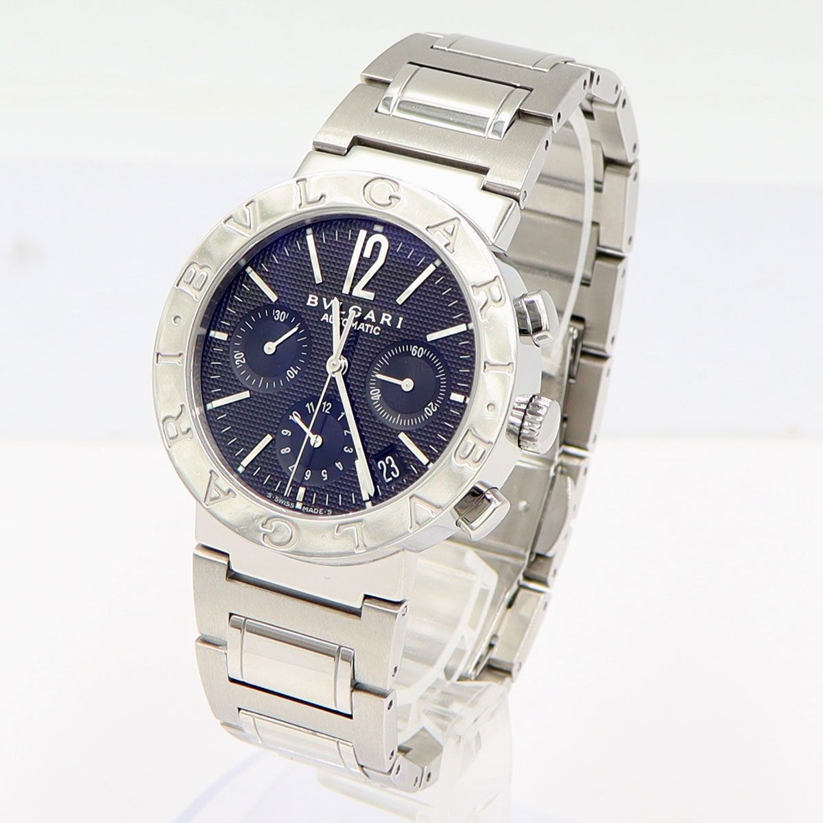 ブルガリ（BVLGARI）ブルガリ・ブルガリ　クロノグラフ　L20215 BB38BSSDCH/N　自動巻き　38mm　メンズ　（中古）