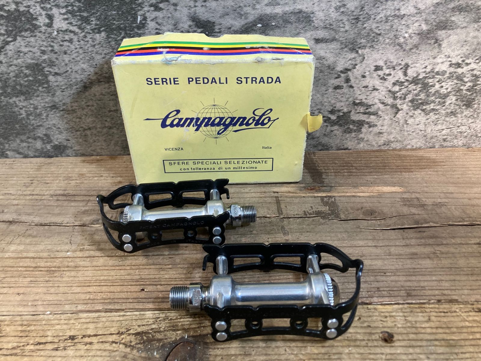 KH593 カンパニョーロ Campagnolo レコード Record SL Superleggeri Strada Pedals フラットペダル 11,100円