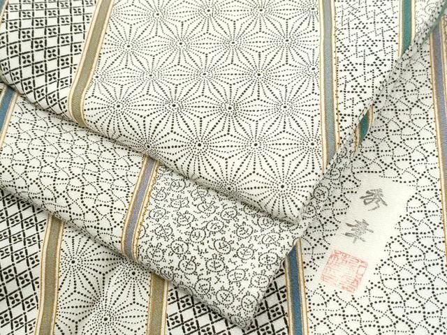 平和屋着物●江戸小紋　作家物　吉祥文　正絹　逸品　CABI2486yc