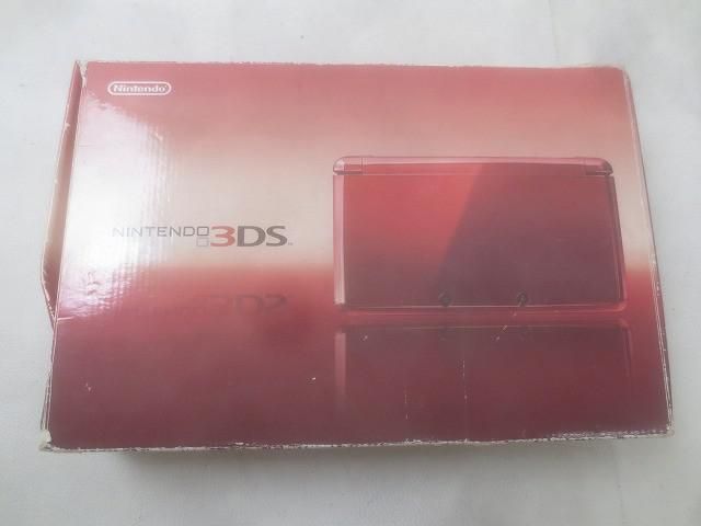 ゲーム ニンテンドー3DS 本体 動作品 CTR-001 フレアレッド 箱 周辺機器付き 中古品