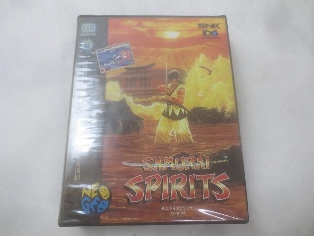 ゲーム ネオジオ ソフト サムライスピリッツ 箱 説明書付き 中古品