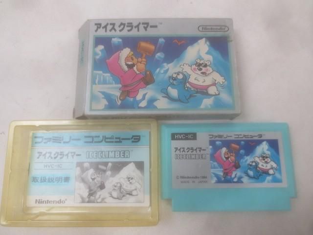 ゲーム ファミコン ソフト アイスクライマー 箱 説明書付き 中古品