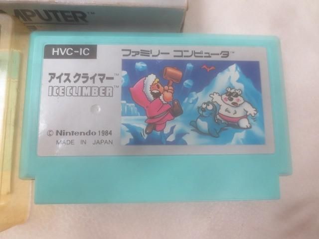 ゲーム ファミコン ソフト アイスクライマー 箱 説明書付き 中古品 