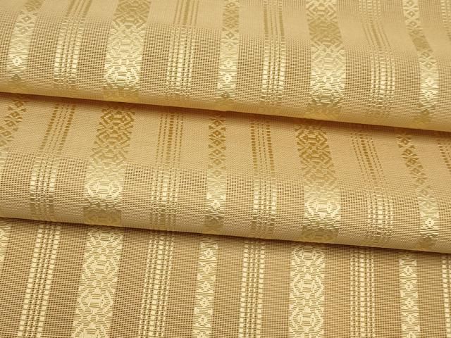 平和屋着物＊夏物　本場筑前博多織　八寸名古屋帯　紗献上　飴色　正絹　逸品　CABK1764tx