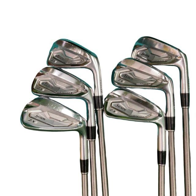 【中古】 ダンロップ SRIXON ZX5 Mk II 6S アイアンセット IR 純正特注シャフト (フレックスS) メンズ 男性用 右利き 右用 Cランク ゴルフクラブ