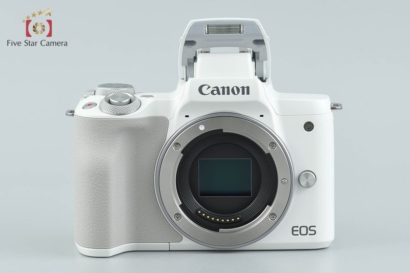 中古】Canon キヤノン EOS Kiss M2 ダブルズームレンズキット ホワイト