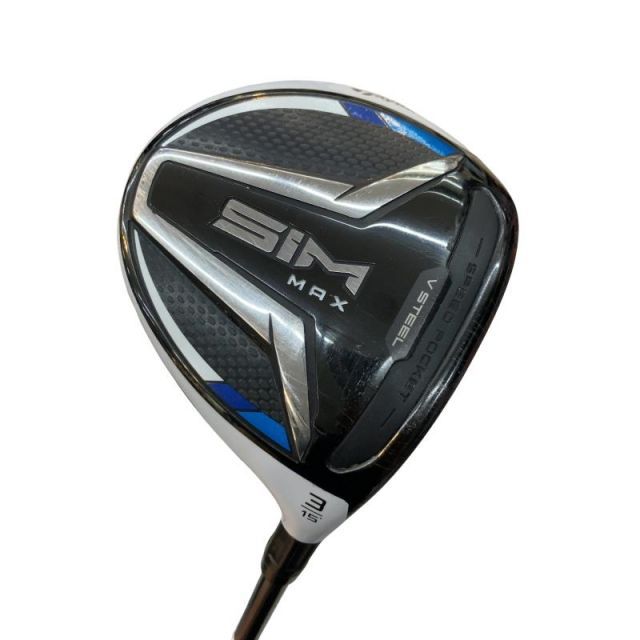 【中古】 テーラーメイド SIM MAX 3W フェアウェイウッド FW TENSEI BLUE TM50(FW) (フレックスS) メンズ 男性用 右利き 右用 Cランク ゴルフクラブ