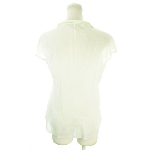 ジルサンダー JIL SANDER シャツ ブラウス シアー 36 緑 ミント