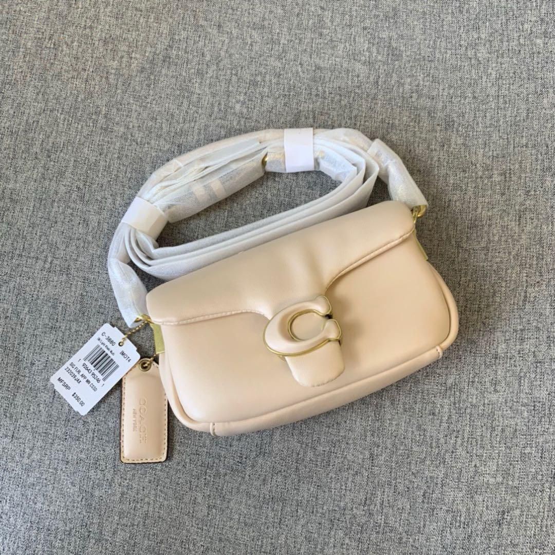 COACH ピロータビーショルダーバッグ C3880 クリーム色 11,100円