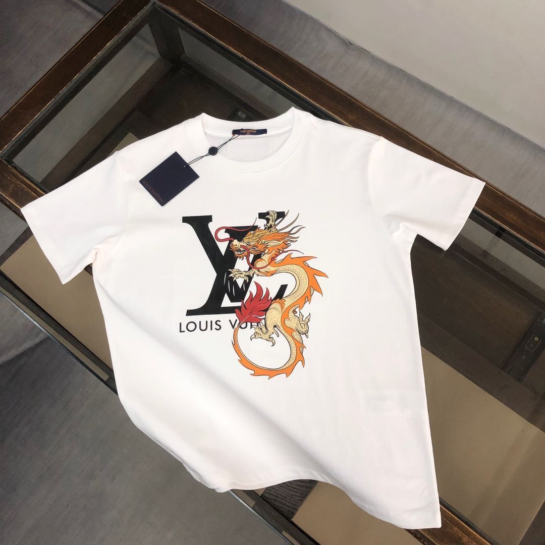 【本日限定特価】Louis Vuitton 春夏 龍デザインTシャツ [本日特価|新品未使用品]