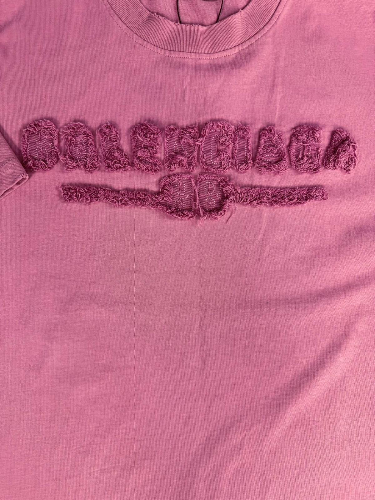 【今日特価】Balenciaga 25SS ロゴ刺繍 T シャツ