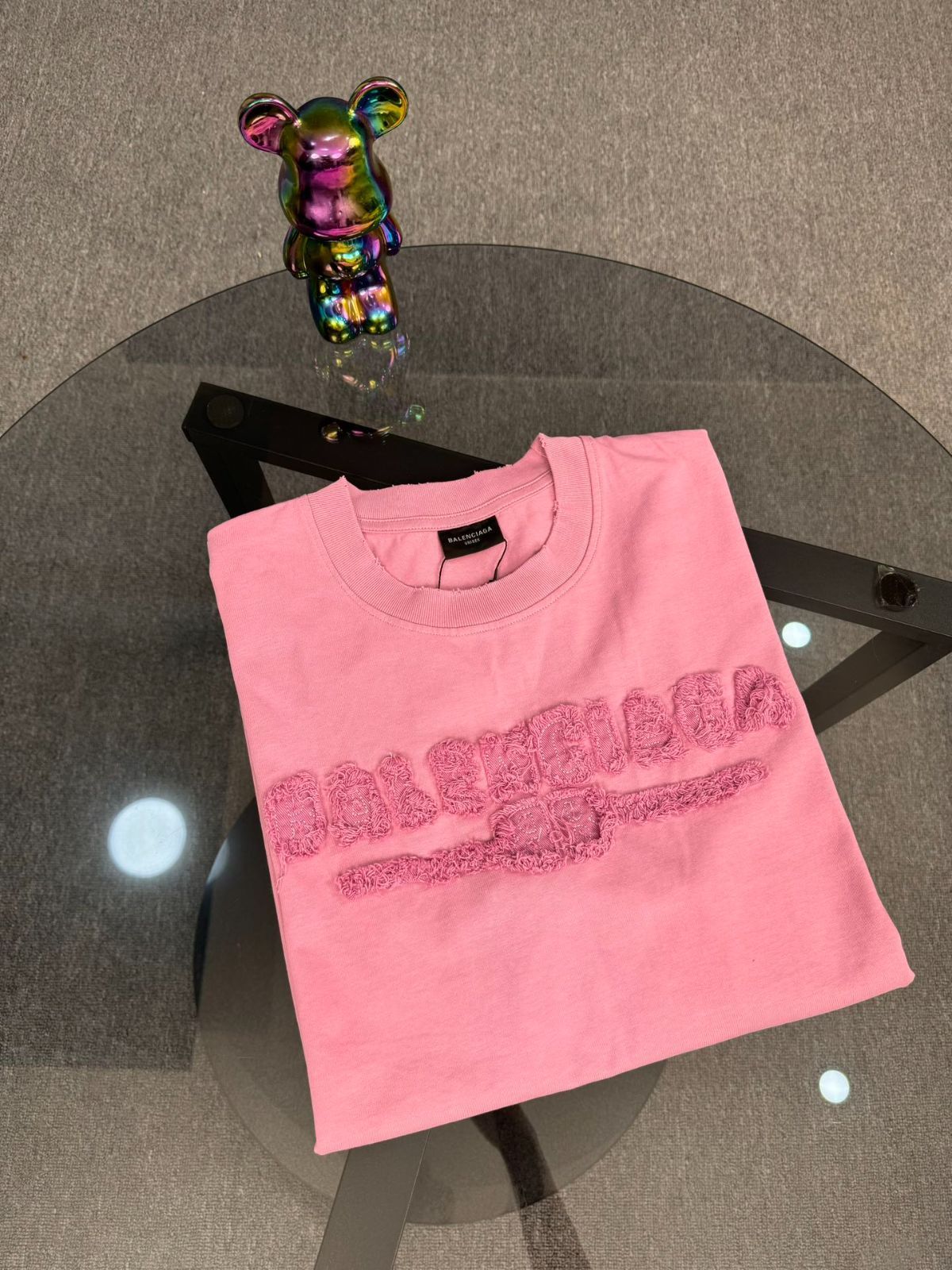 【今日特価】Balenciaga 25SS ロゴ刺繍 T シャツ