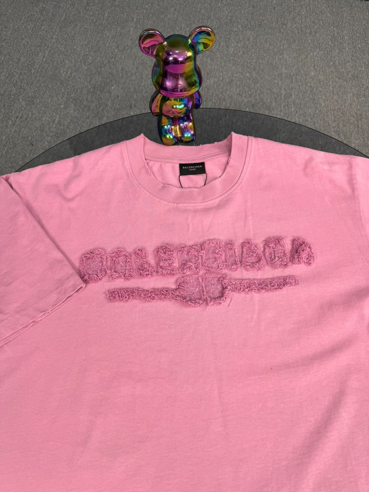 【今日特価】Balenciaga 25SS ロゴ刺繍 T シャツ