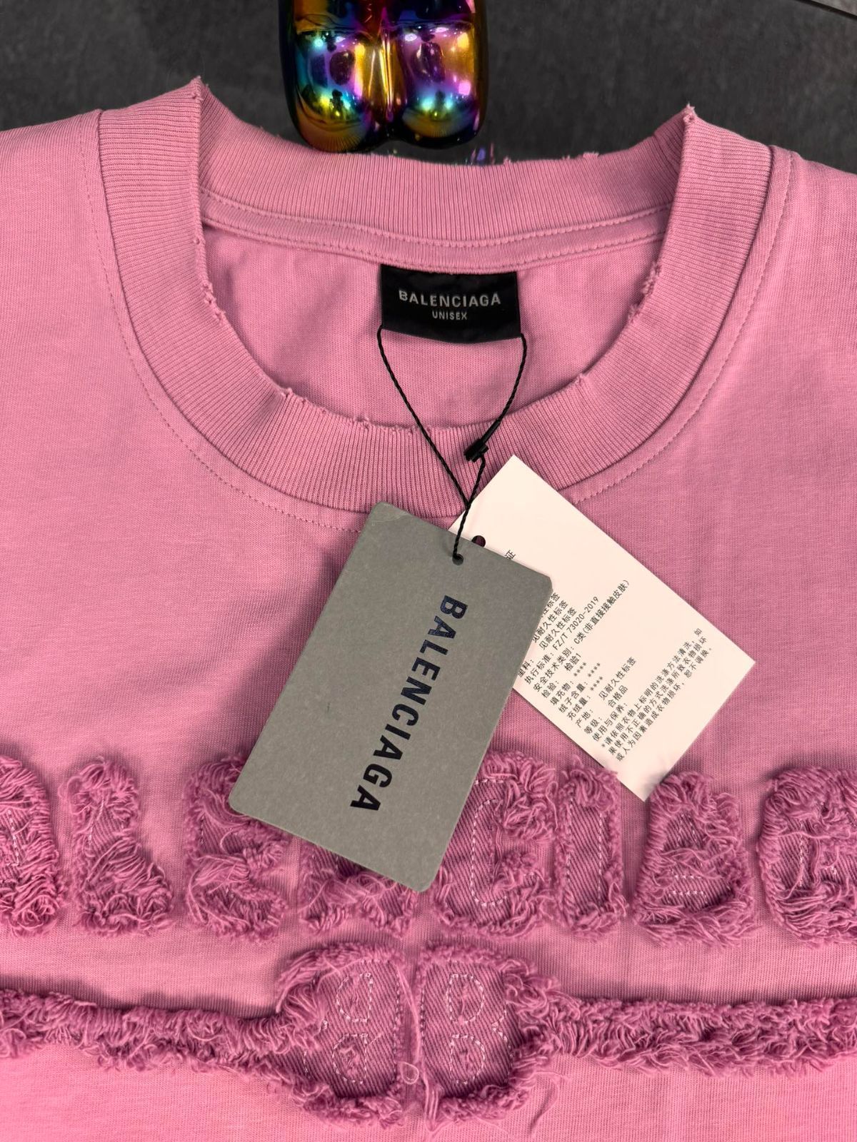 【今日特価】Balenciaga 25SS ロゴ刺繍 T シャツ
