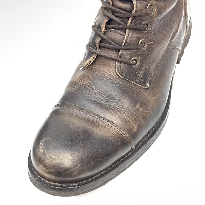 【中古】DESIGN WORKS レースアップブーツ サイズ41(25.5cm前後) ブラウン　デザインワークス[92][240092338002] 中古】DESIGN WORKS レースアップブーツ サイズ41(25.5cm前後