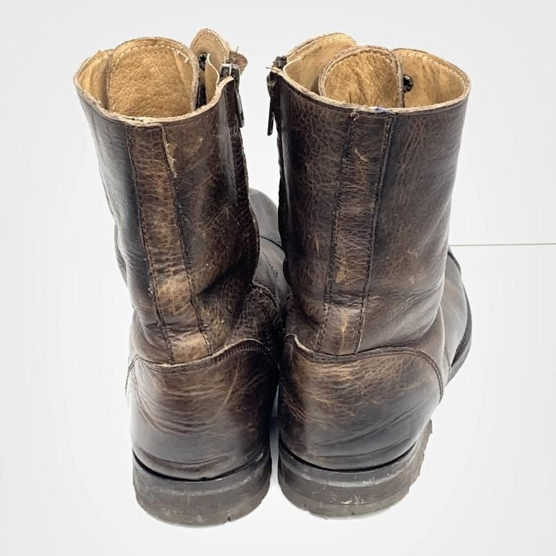【中古】DESIGN WORKS レースアップブーツ サイズ41(25.5cm前後) ブラウン　デザインワークス[92][240092338002] 中古】DESIGN WORKS レースアップブーツ サイズ41(25.5cm前後