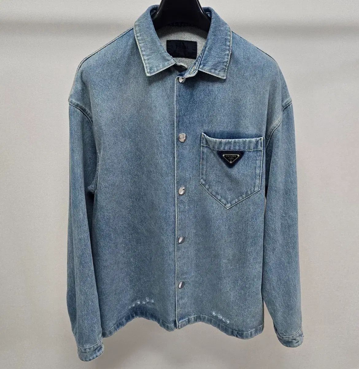 PRADA プラダ 三角ロゴ デニム シャツ ジャケット XLサイズ 105 110 出品
