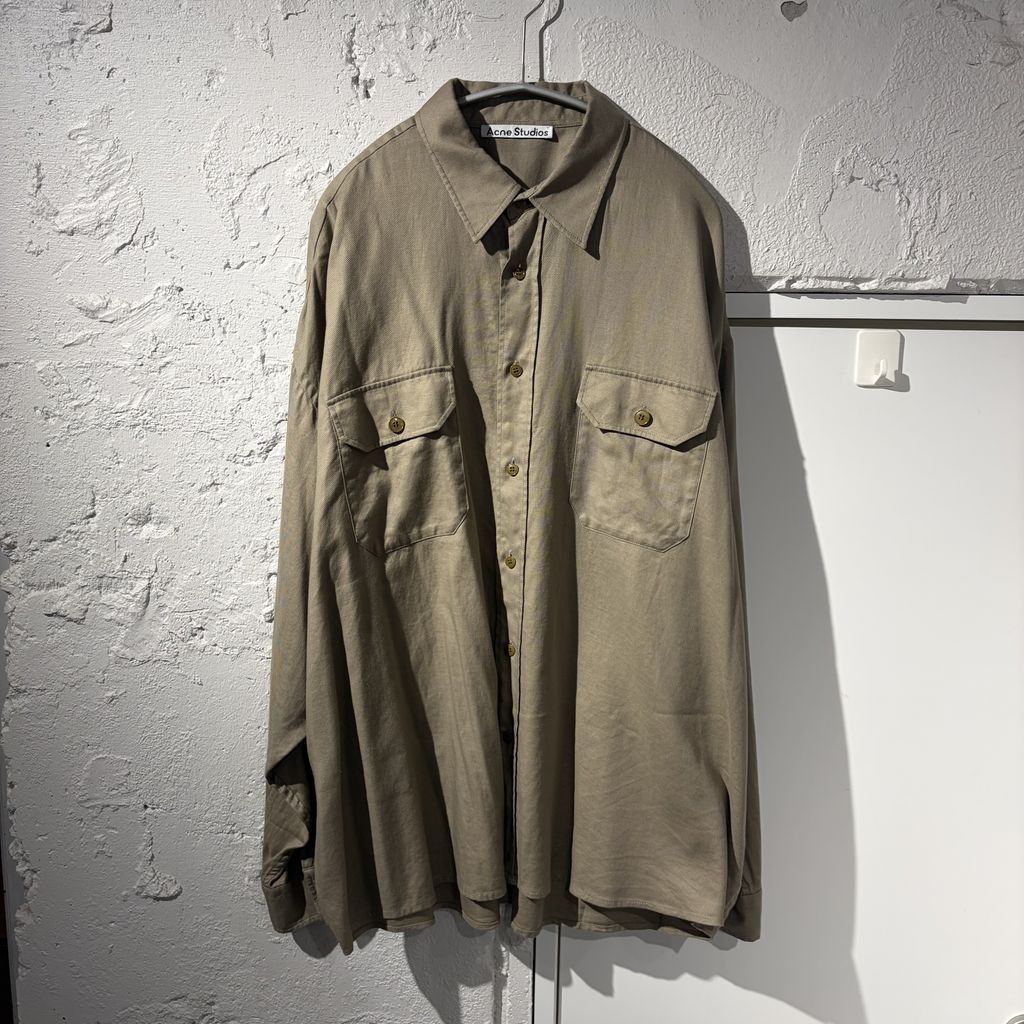 Acne Studios - リペアデニムシャツ - ライトブルー AcneStudios 