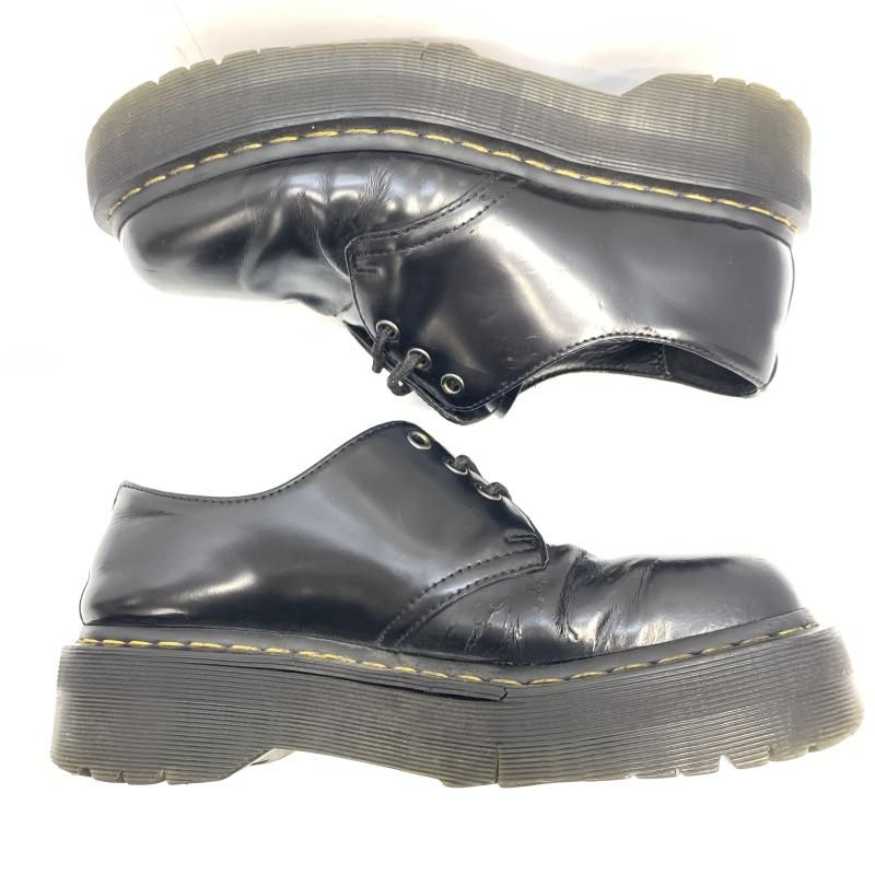 中古】Dr.Martens 1461 QUAD 3ホールシューズ UK7 ブラック ドクター