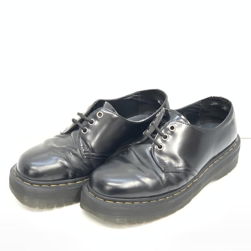 中古】Dr.Martens 1461 QUAD 3ホールシューズ UK7 ブラック ドクター