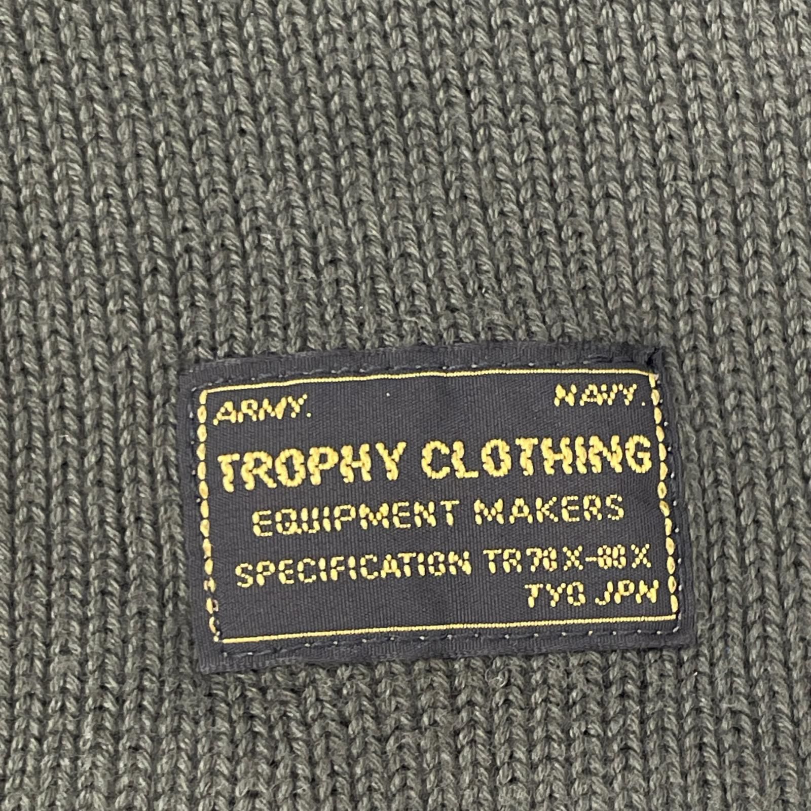 TROPHY CLOTHING トロフィークロージング カーキ Naval High Neck L/S Tee 38 TROPHY CLOTHING トロフィークロージング カーキ Naval High Neck L/S