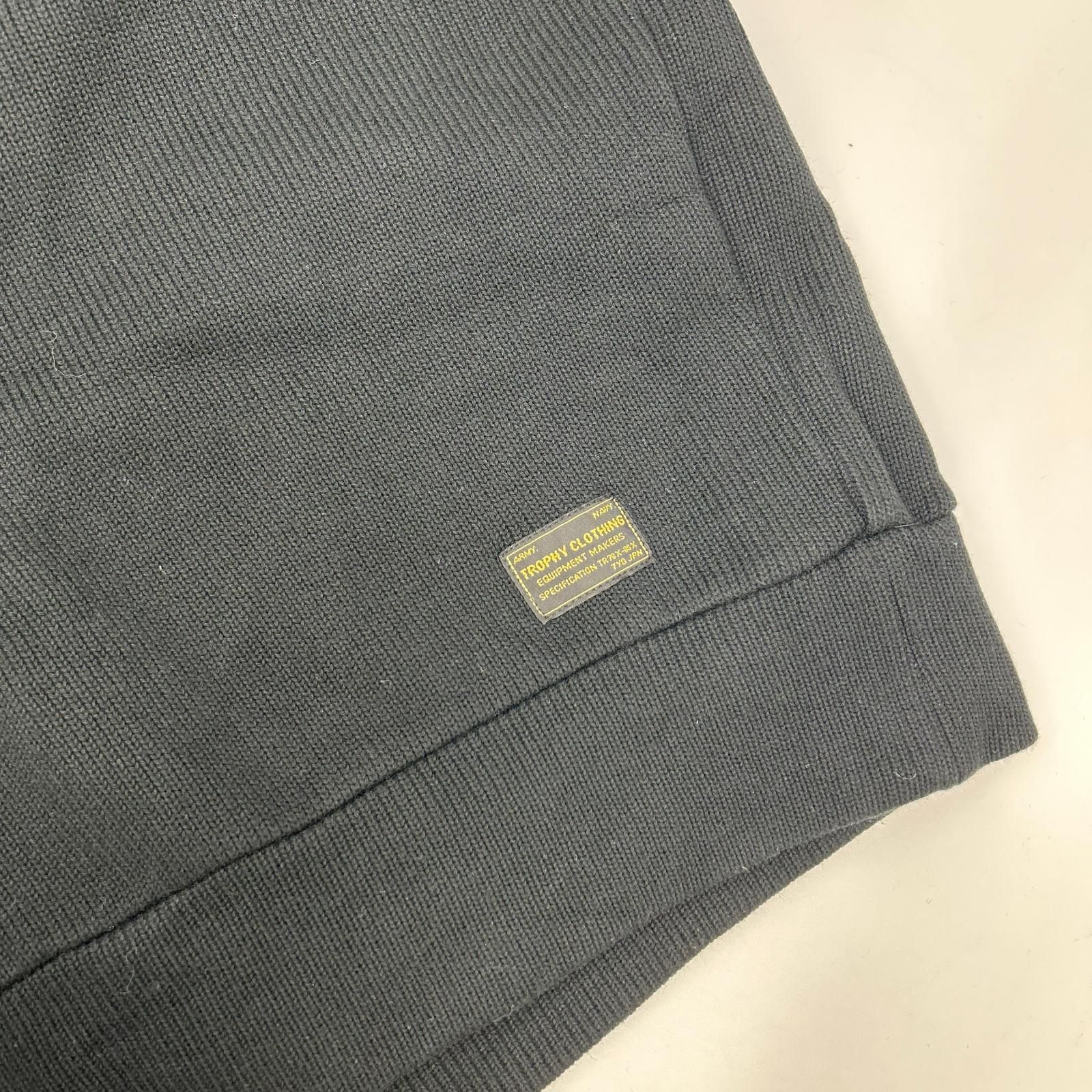 TROPHY CLOTHING トロフィークロージング ブラック Naval High Neck L