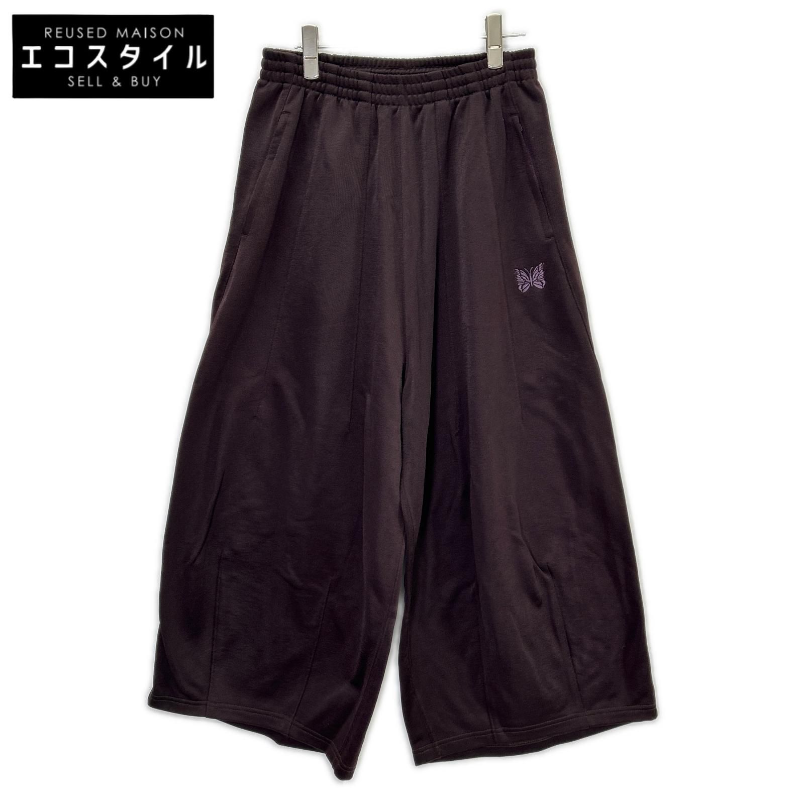 needles　ニードルズ　RW335 ダークパープル コットン混 ブライトジャージー パピヨン刺繍 H.D. Sweat Pant/ヒザデルパンツ　XS 18,138円