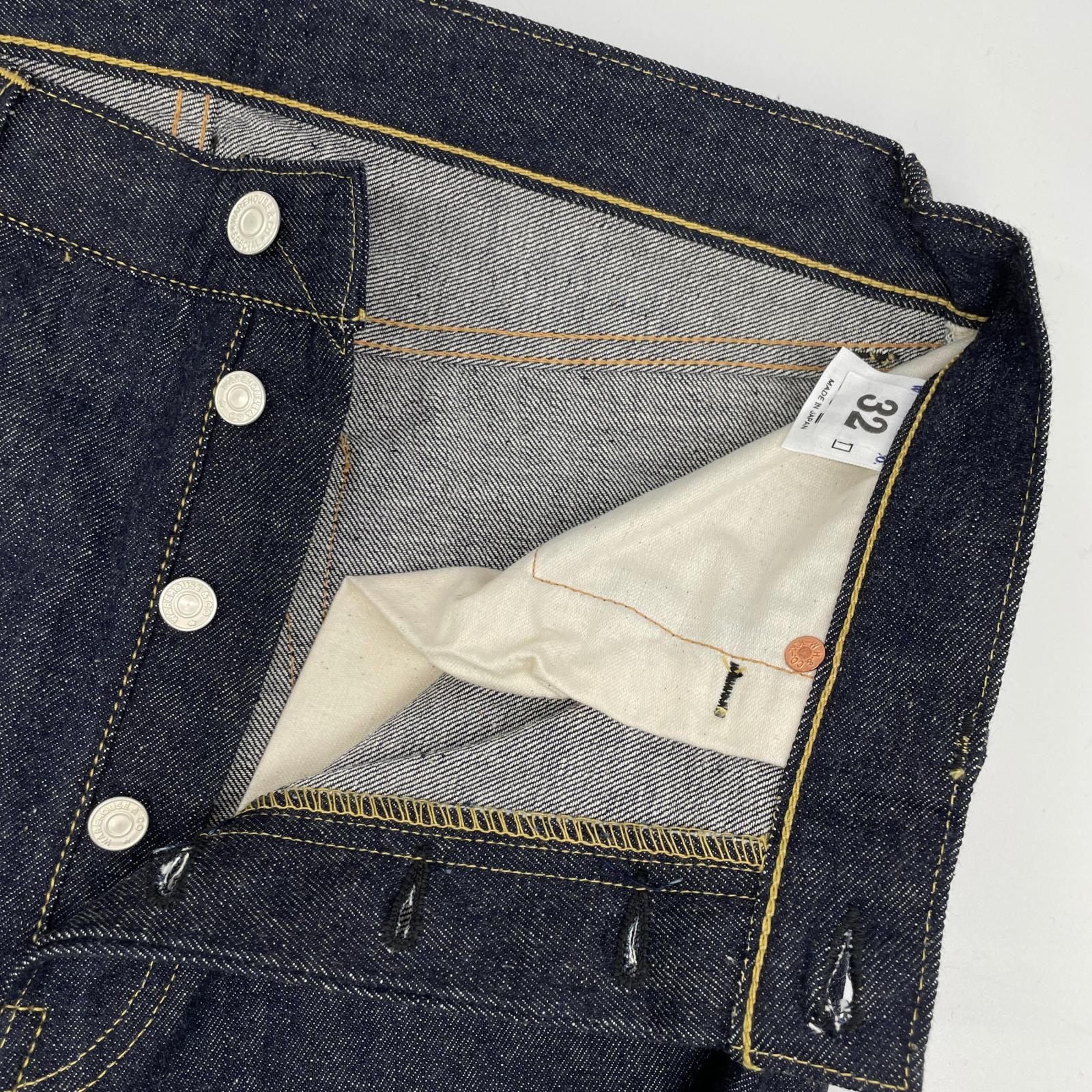 WAREHOUSE ウエアハウス インディゴ 1001XX ストレートデニムパンツ 32