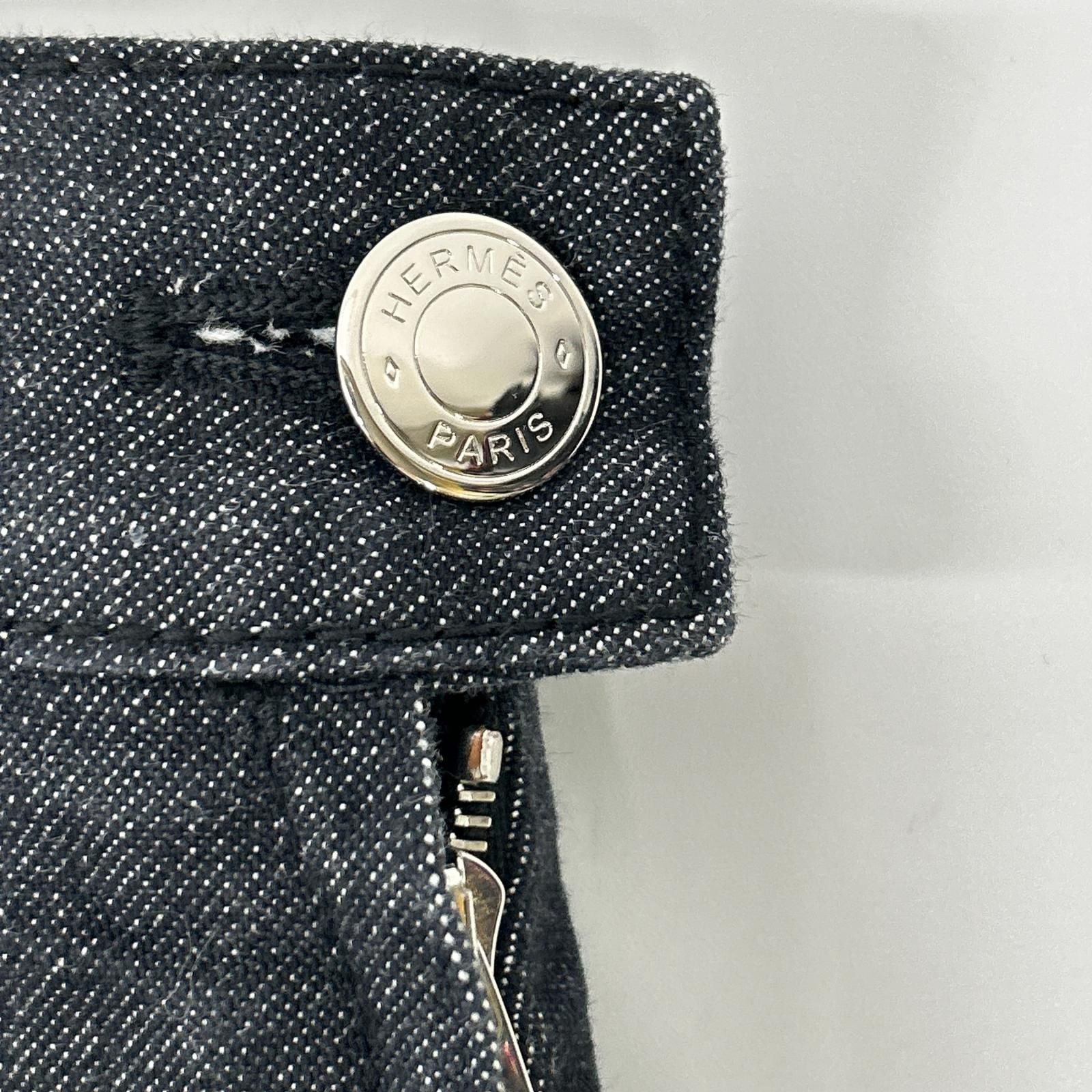 HERMES エルメス 22SS 2E0350DQ インディゴ セリエボタンデニムスカート 34 HERMES エルメス 22SS 2E0350DQ インディゴ セリエボタンデニムスカート 34