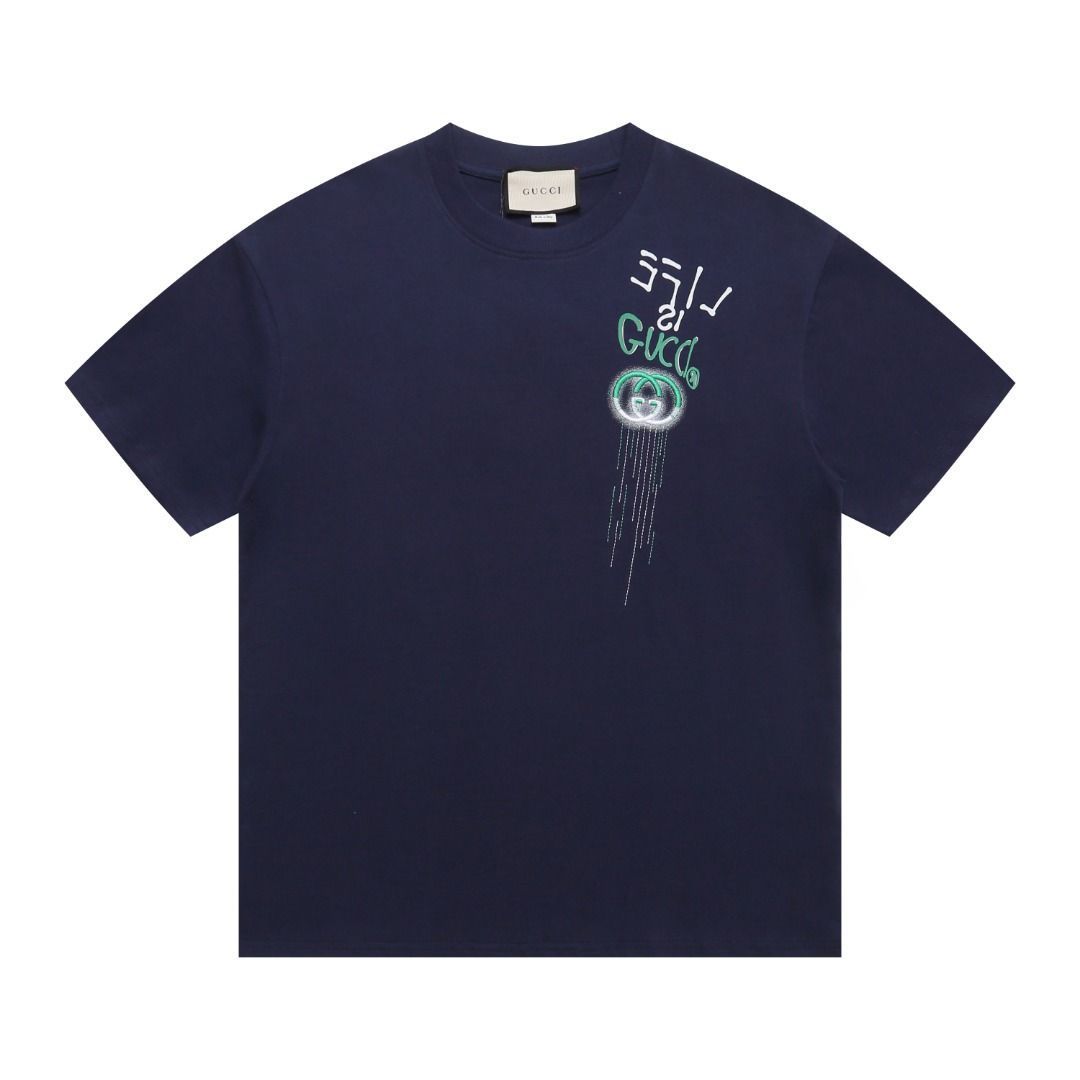 【今日特価】GUCCI クラシックローマアルファベット刺繍 T シャツ