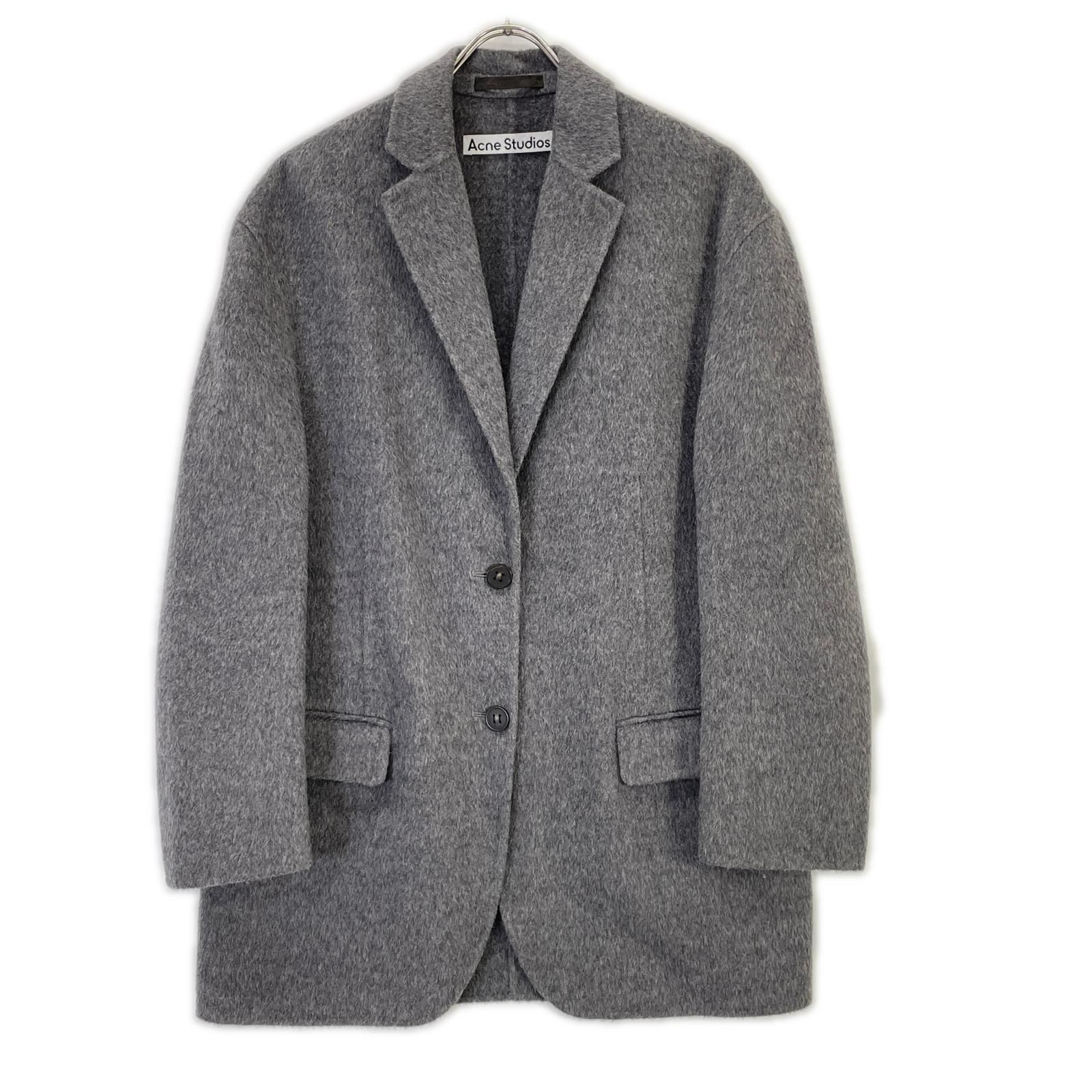 tkc 値下げ更新歓迎です Acne Studios チェスターコート ACNE STUDIOS アクネ ストゥディオズ FN-WN-OUTW000414 21SS グレー