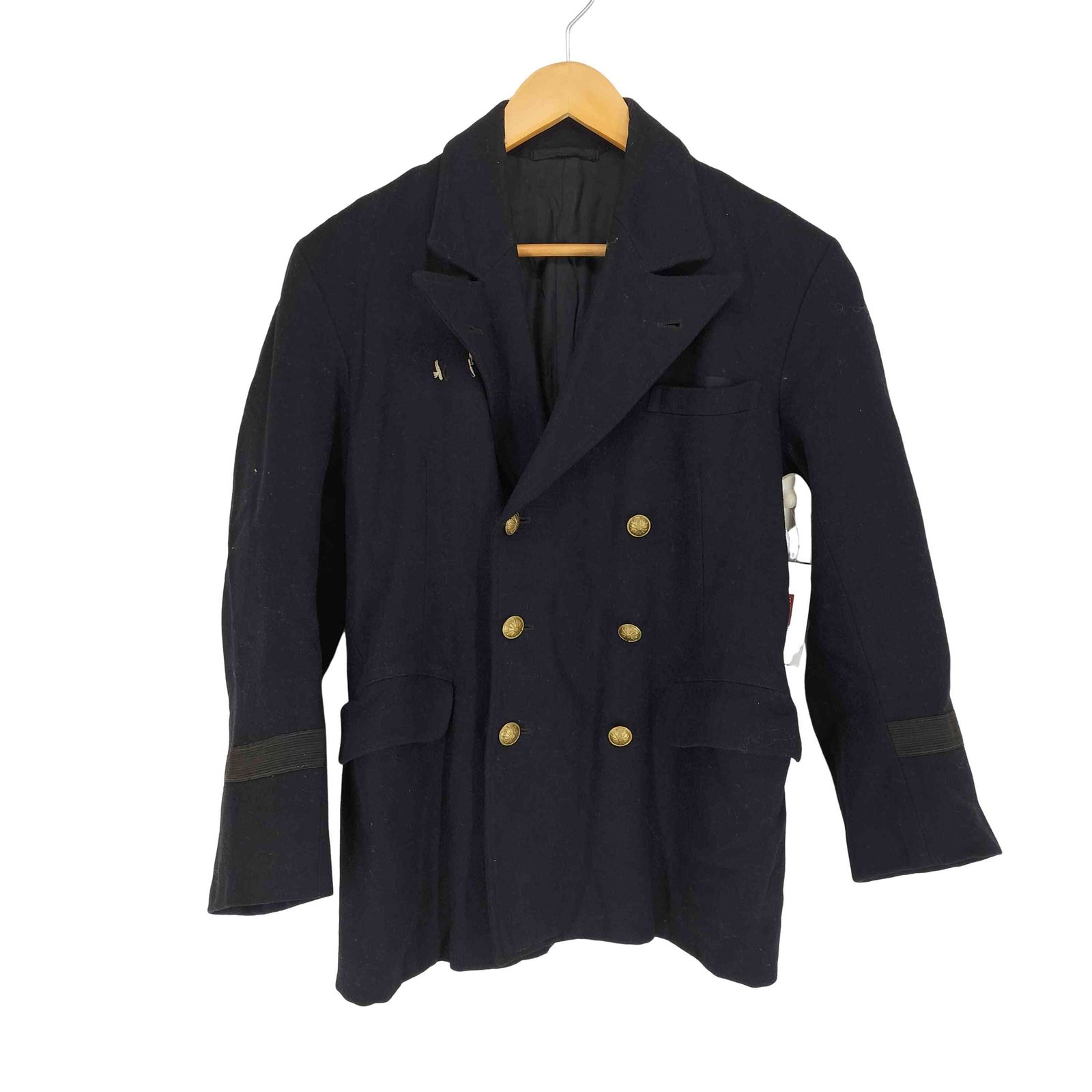 ユーズドフルギ USED古着 ～40s ピークドラペル 金ボタン ジャパニーズファイヤーマンジャケット 消防服 メンズ 表記無