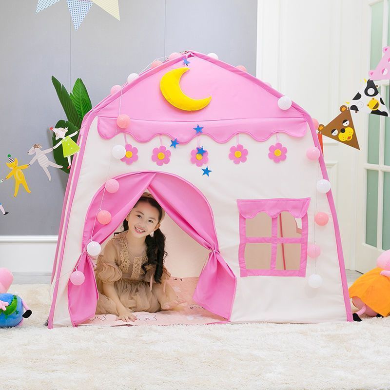 知育 子供用テント 子ども テント キッズテント プリンセス お城　かわいい 女の子 公園 室外　秘密基地 遊具